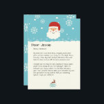 Carte Du bureau de Père Noël|Custom Christmas Snowman<br><div class="desc">Découvrez la magie de Noël avec une lettre personnalisée du Père Noël lui-même. Chaque lettre est confectionnée sur un authentique logo du pôle Nord, ajoutant un enchantement à l'expérience. Mme Claus et le Père Noël se réjouissent de s'adresser personnellement à chaque lettre, afin que chaque enfant ressente la chaleur et...</div>