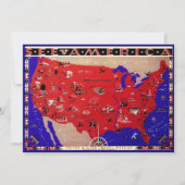 Carte du Bureau de voyage des États-Unis d'Amériqu (Devant)