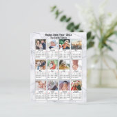 Carte du calendrier photo de la famille Silver Gol (Debout devant)