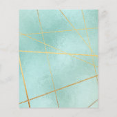 Carte du calendrier photo de la famille verte de l (Dos)