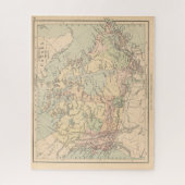 Carte du Canada antique Puzzle (Vertical)