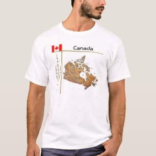 Carte du Canada + Indicateur + Titre T-shirt