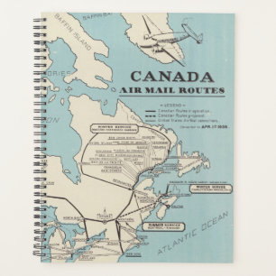 Carte du Canada - Routes aériennes du Canada