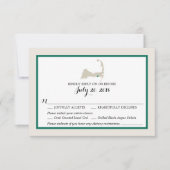 Carte du cap de Dennis Port | Menu Mariage RSVP (Devant)