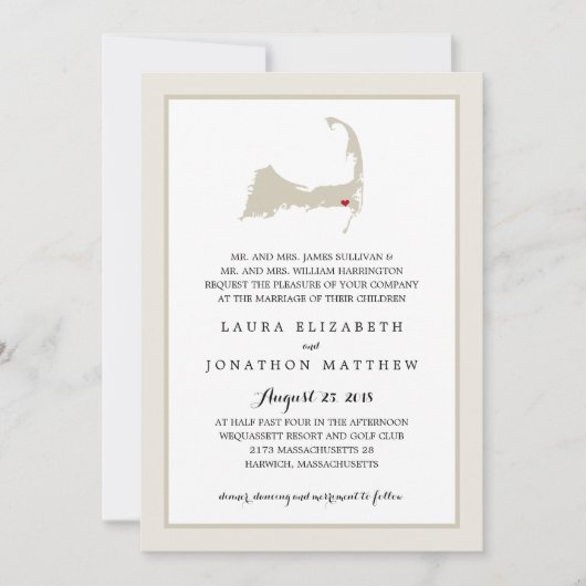 Carte du cap Harwich | MARIAGE (Devant)