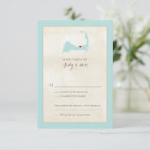 Carte du cap Harwich | Menu Mariage RSVP (Debout devant)