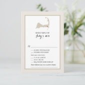 Carte du cap Harwich | Menu Mariage RSVP (Debout devant)