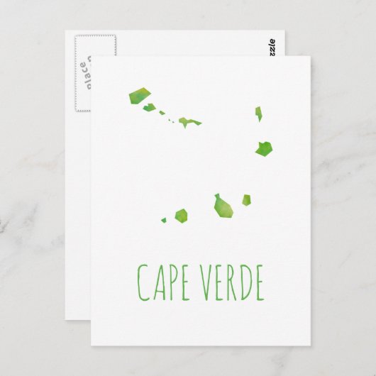 Carte du Cap-Vert (Devant / Derrière)