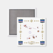 Carte du Cap Vert + Magnet des drapeaux (Recto/Verso)