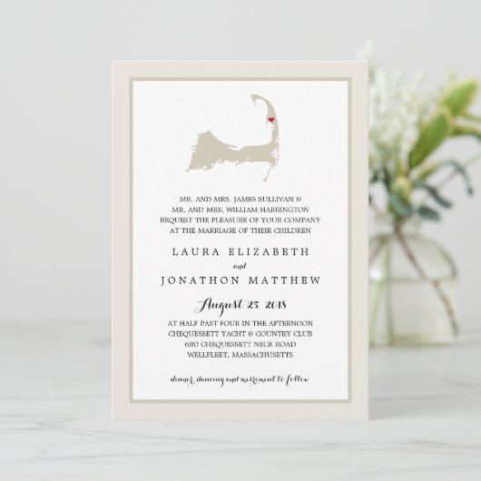 Carte du cap Wellfleet | MARIAGE (Debout devant)