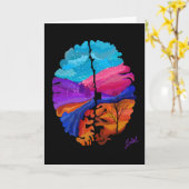 Carte du cerveau d'hiver (Fleur jaune)