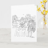 Carte du Château de Blair en Écosse (Fleur jaune)