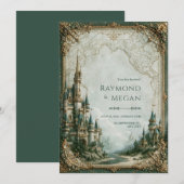 Carte du Château Émeraude Mariage (Devant / Derrière)
