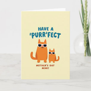 Carte du Chaton Orange Douce
