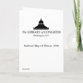 Carte Du Chemin De Fer De L'Illinois 1898 (Dos)