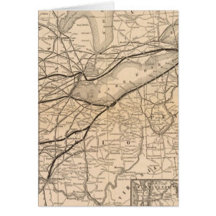 Carte du chemin de fer New York Central et Hudson 