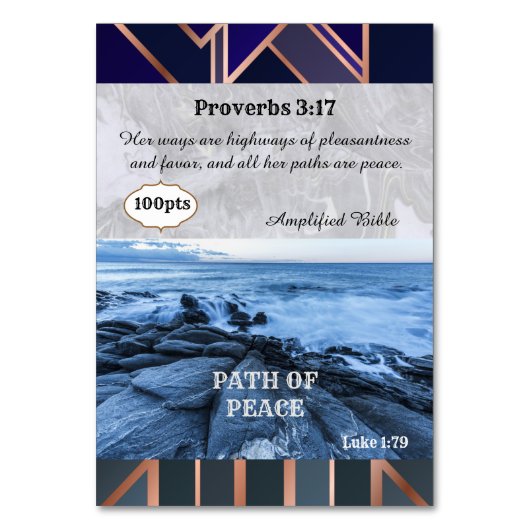 Carte du chemin de la paix (Dos)