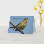 Carte du ChiffChaff (Fleur jaune)