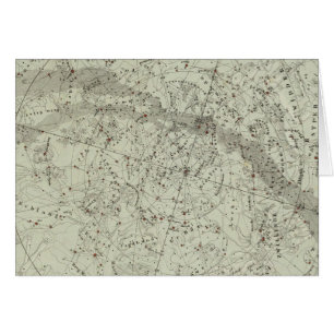 Carte du ciel nocturne du nord