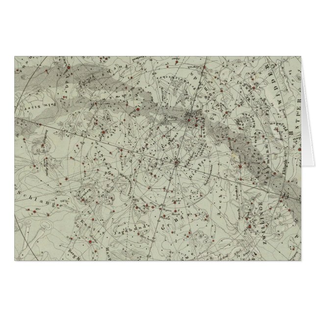 Carte du ciel nocturne du nord (Devant horizontal)
