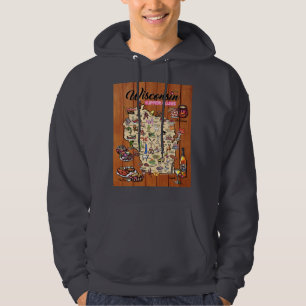 Carte du club du sweat - shirt à capuche Unisex - 