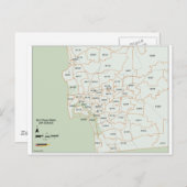Carte du code postal San Diego (Devant / Derrière)