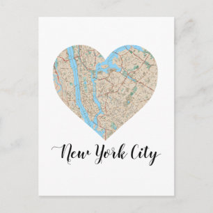 Carte du coeur de New York