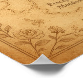 "Carte du coeur" Poster d'art Vintage mural (Coin)