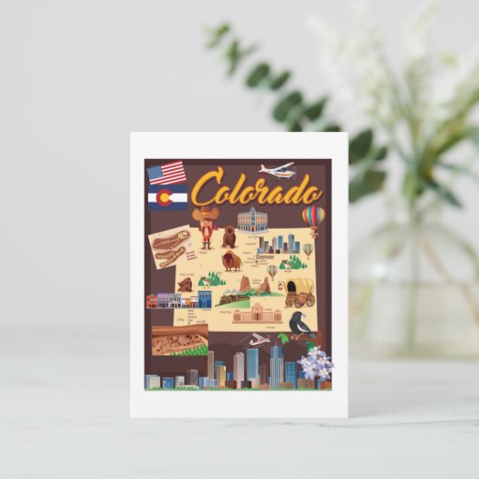 Carte du Colorado (Debout devant)