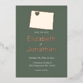 Carte du Colorado Mariage Destination Save The Dat (Recto)