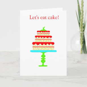 Carte du Colorful Tiered Birthday
