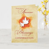 Carte Du Commanditaire, Confirmation Félicitations Dove (Fleur jaune)