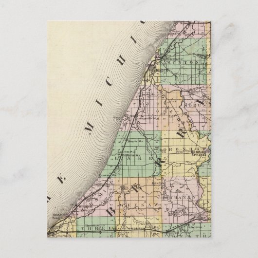 Carte du comté de Berrien, Michigan (Devant)