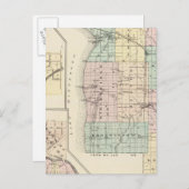 Carte du comté de Calumet, État du Wisconsin (Devant / Derrière)