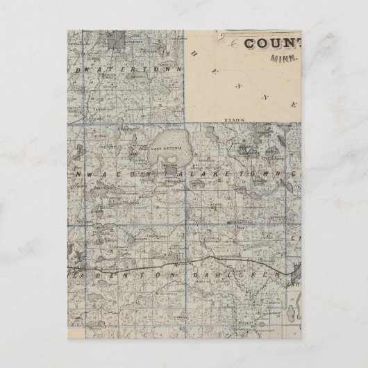 Carte du comté de Carver, Minnesota (Devant)