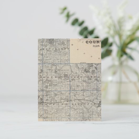 Carte du comté de Carver, Minnesota (Debout devant)