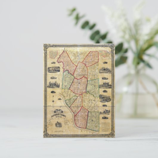 Carte du comté de Clermont Ohio (1857) (Debout devant)