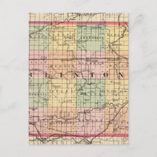 Carte du comté de Clinton, Michigan