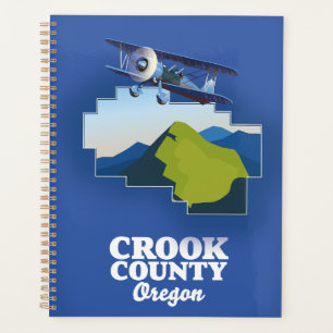 Carte du comté de Crook en Oregon