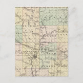 Carte du comté de Dunn, État du Wisconsin (Devant)