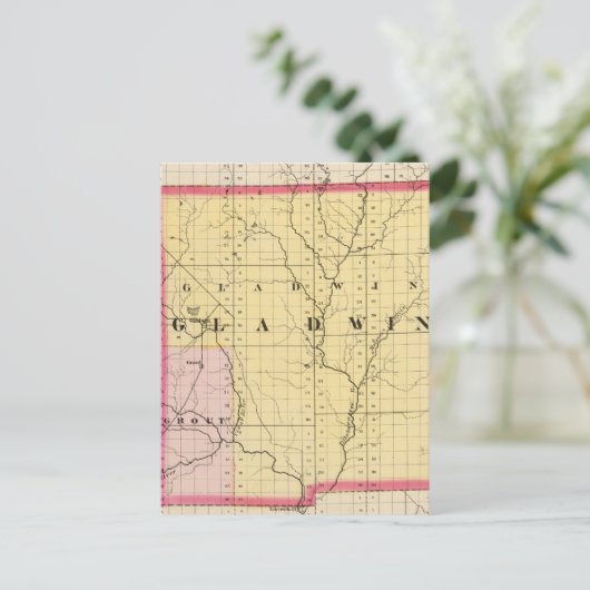 Carte du comté de Gladwin, Michigan (Debout devant)