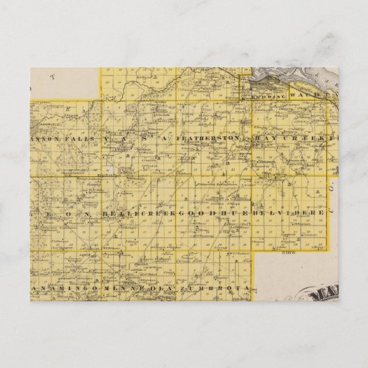 Carte du comté de Goodhue, Minnesota (Devant)