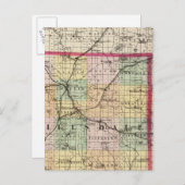 Carte du comté de Hillsdale, Michigan (Devant / Derrière)