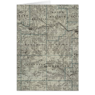 Carte du comté de Houston, Minnesota