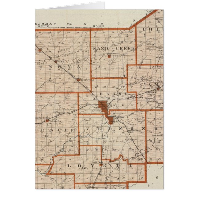 Carte du comté de Jennings (Devant)