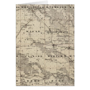 Carte du comté de Jones, État de l'Iowa