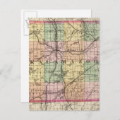 Carte du comté de Kalamazoo, Michigan (Devant / Derrière)