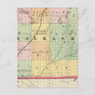 Carte du comté de Kalkaska, Michigan