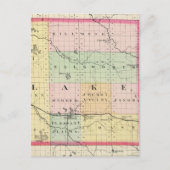 Carte du comté de Lake, Michigan (Devant)