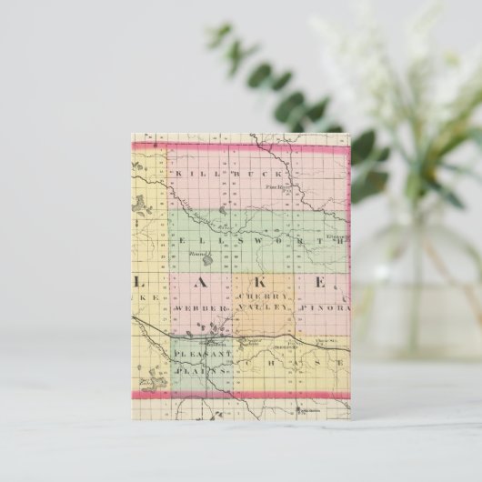 Carte du comté de Lake, Michigan (Debout devant)